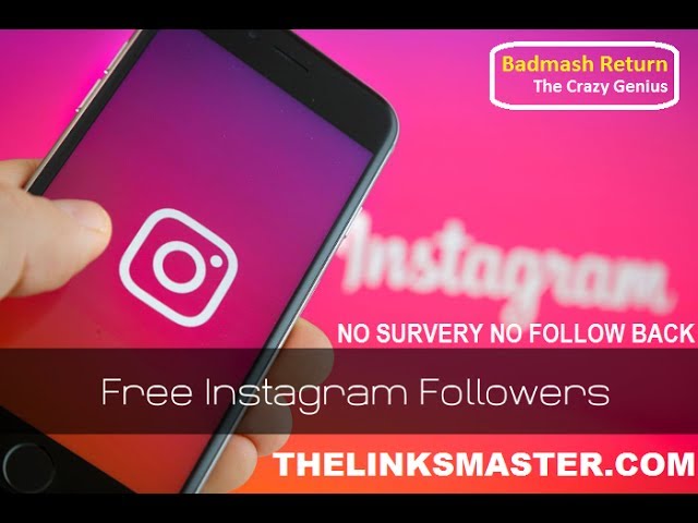 get free instagram followers fast in seconds no survery no download no follow back android pc tutorials in hindi - get free instagram followers without follow back